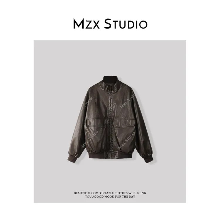 MZX 秋季复古肌理感立领外套WT6922-Y