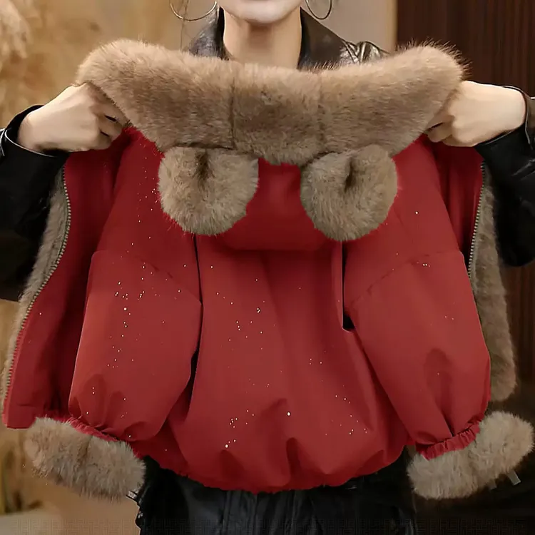 儿童毛外套25冬季新款男女童加绒加厚冬季韩版洋气保暖环保毛外套