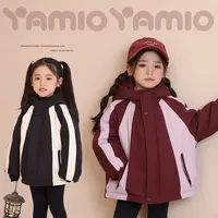 【饭饭】YAMIO杨梅家2025冬季新款儿童装女童夹棉外套CF4072