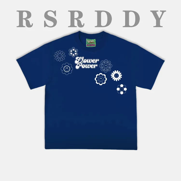 RSRDDY美式潮流帅气涂鸦原创短袖美式街头嘻哈百搭帅气奢潮牌