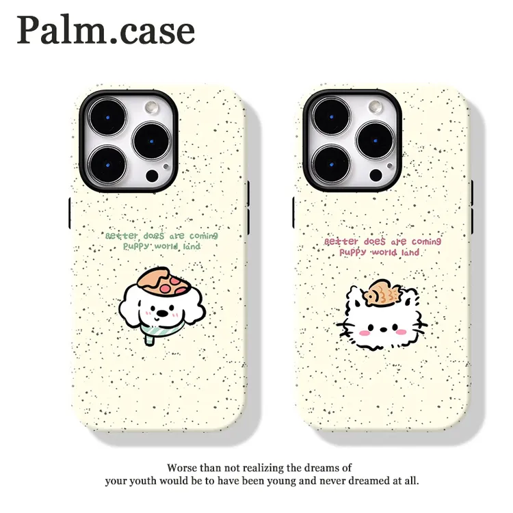 菲林二合一适用华为/oppo/vivo/小米/一加/苹果17手机壳情侣卡通