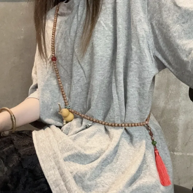 寺无邪原创大幂幂同款做旧复古葫芦长款