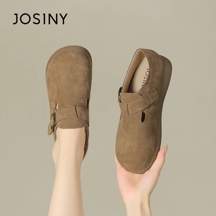 卓诗尼（物理防水）勃肯鞋女2025新款软底舒适一脚蹬也可半拖