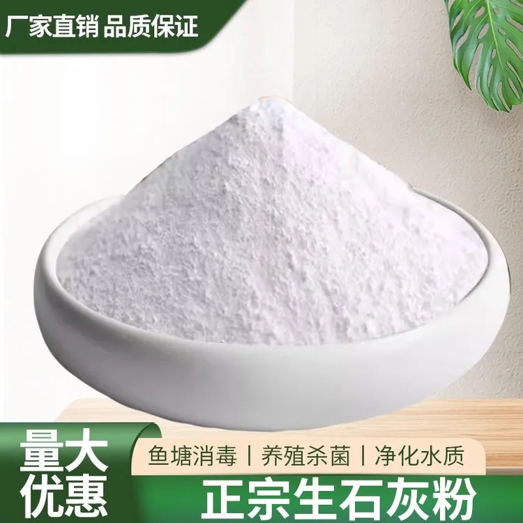 优质生石灰粉养殖鱼塘消毒杀菌刷树果树保暖改良土壤室内防霉吸湿