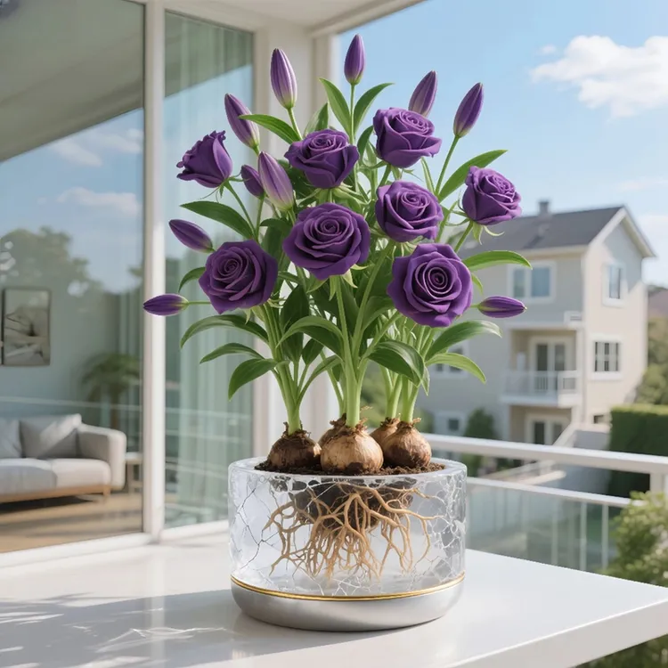 新品浓香玫瑰花种球花卉水培土培四季种植盆栽耐寒热易活