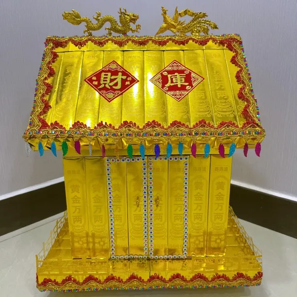 中元节庆塑料龙吉祥塔折塔折花篮手工材料包正宗