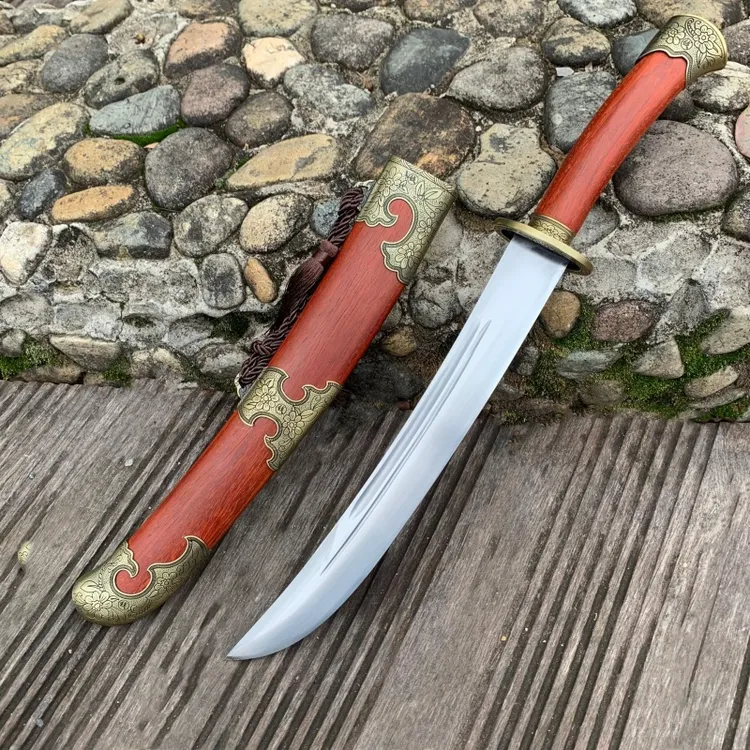 唐横刀绣春刀一体高锰钢清刀防身武术长刀剑宝剑冷兵器未开刃