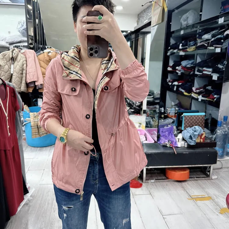 南韩薄款双层戴帽3色风衣外套6619品