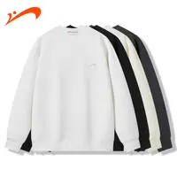 【秋季新品】贵人鸟华夫格套头圆领长袖男士春秋卫衣情侣休闲上衣