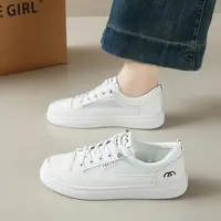 网布板鞋小白鞋小众学院风百搭学生鞋潮鞋女8883-白黑