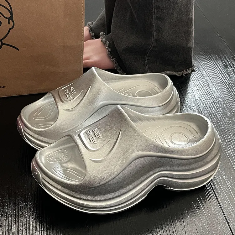 增高厚底防滑拖鞋2025新款防臭软底时尚拖鞋夏天日常休闲外穿