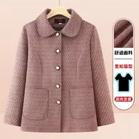 中老年人奶奶装春秋翻领外套老太太衣服70岁80褂子妈妈装上衣女装