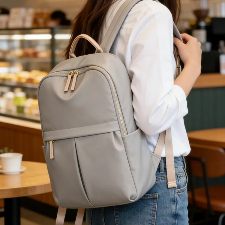 笔记本双肩包女16寸电脑包多功能背包百搭简约大容量通勤旅行包包