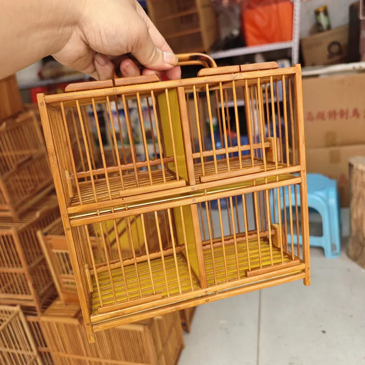 小鸟排笼运输笼上山笼四格笼轻巧方便小巧玲笼黄豆鸟笼绣眼鸟笼