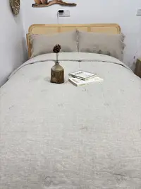 【雨露黄金纱】100%雨露汉麻加厚春秋被子柔软亲肤透气双人被子