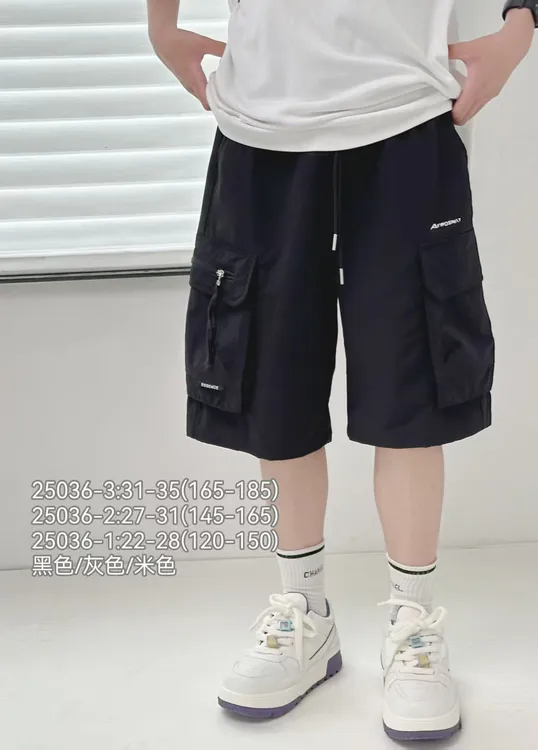 青少年时尚夏季工装裤夏款薄款