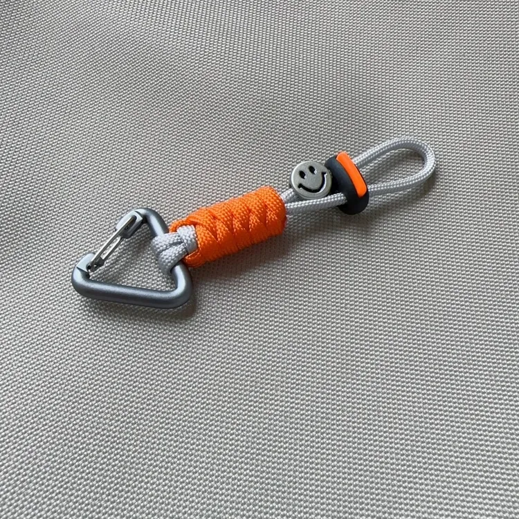 伞绳编制撞色钥匙扣挂绳链包包服饰挂件可爱挂饰汽车edc快挂尾绳