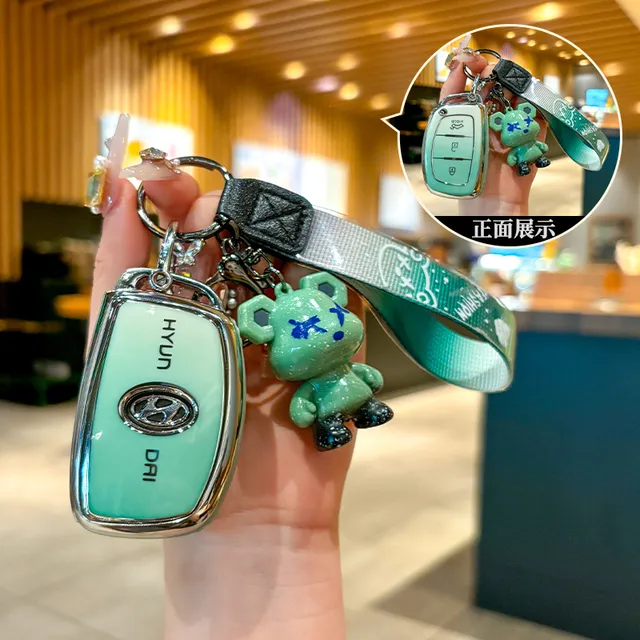 北京现代ix35钥匙套名图朗动ix25汽车瑞纳高档悦纳包领女生扣壳