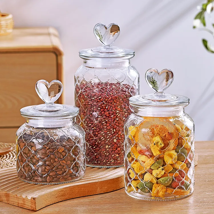 无铅玻璃密封罐零食糖果五谷杂粮储物罐厨房加厚防潮防霉茶叶干果