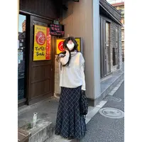 高领背心马甲毛衣女+堆堆领修身打底衫+格纹磨毛半身裙 81333