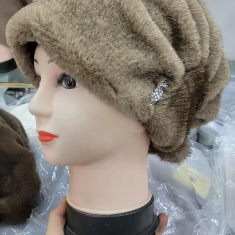 冬季圆顶街头风堆堆帽贝雷帽帽子韩版针织秋冬季百搭نوركا پوسما