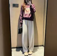 FUJIA STYLE新款气质休闲百搭时尚简约舒适休闲裤K2816