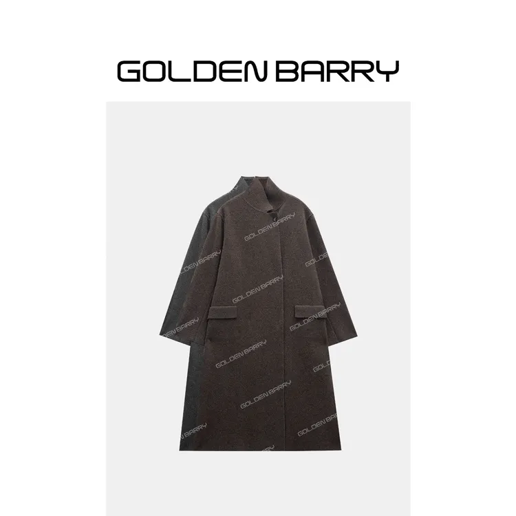 GOLDENBARRY|243110高端宽松毛针织开衫