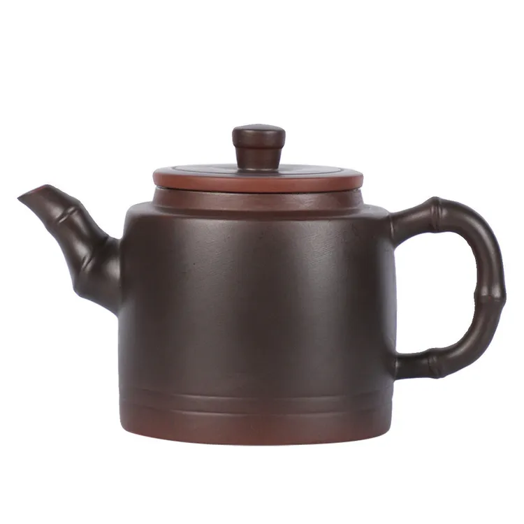 全手工云南原矿紫陶茶壶家用单壶紫泥手工紫砂壶茶具壶竹节壶大号商品图