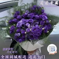 花花专属·紫色星河【紫桔梗花束手提袋】送爱人朋友闺蜜生日节日纪恋日鲜花直播间现场直播卖花同城配送小时达