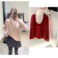 【 绒雾漫境】 韩系毛衣➕毛领