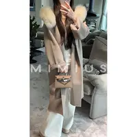 【mimius】U 沪上千金 高奢大毛领羊毛大衣 G09122