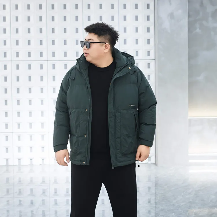 大码男装 冬季新款棉服 简约字母款9903