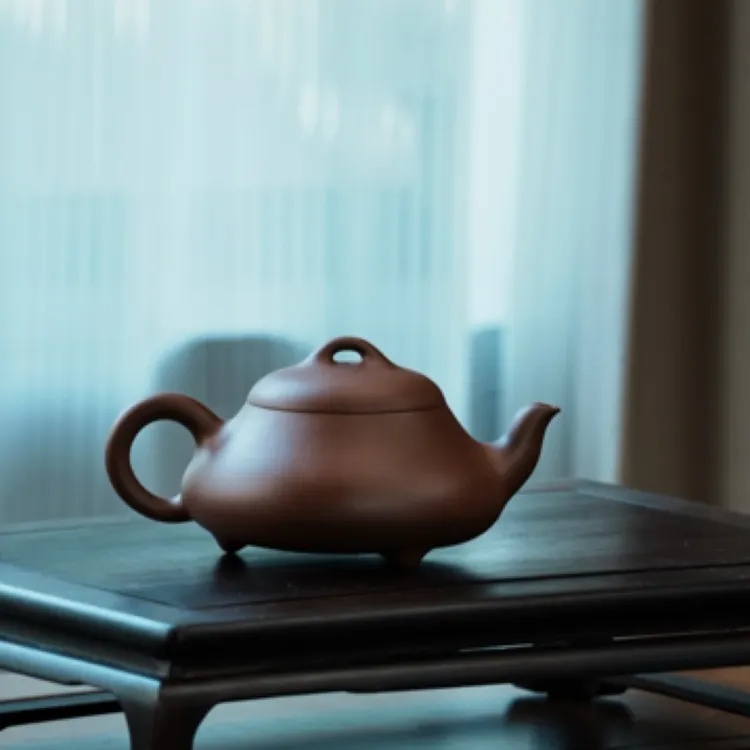 鸽嘴石瓢 呈羽弘 · 杨帆 紫砂壶 238cc 紫泥 杨帆 全手工 制 