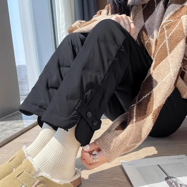 轻薄羽绒裤女外穿棉裤女款2025冬季新款东北零下40度极寒雪地裤子