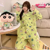 珊瑚绒睡衣女套装保暖家居服冬季2025新款卡通少女加厚加绒可外穿
