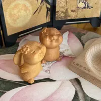 【元福禄】崖柏玉兔  家居摆件
