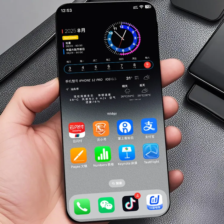iphone苹果小组件桌面组件课程桌面主题布置苹果手机组件渐变