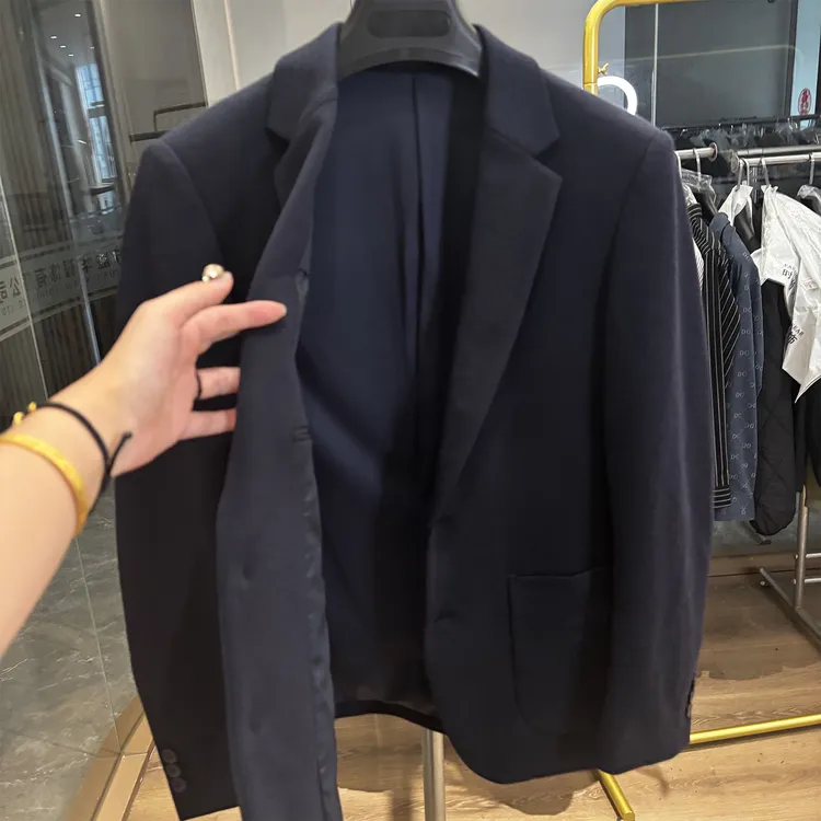 【H家】绒感弹力！秋季新款高端商务休闲柔软舒适简约西服外套男