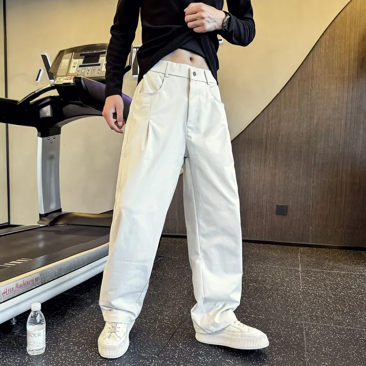 2025显瘦春秋宽松长裤休闲裤男工装裤休闲长裤直筒百搭薄款潮流