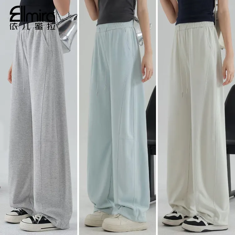 9178女童卫裤弯刀裤夏季薄款女大童运动裤儿童裤子女长裤宽松洋气