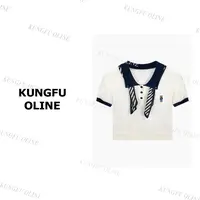 【小妖】现现MY2935小香风气质针织衫女设计感百搭上衣