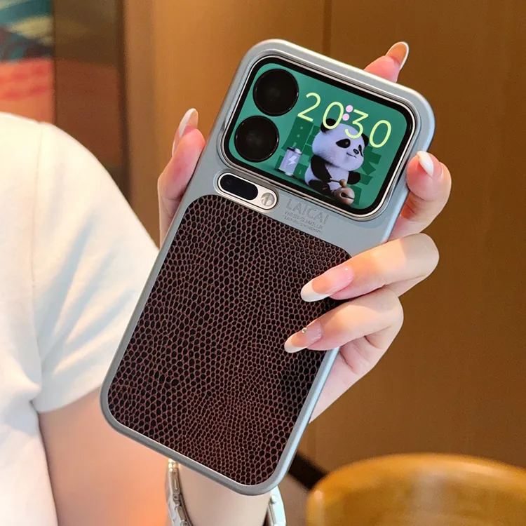 适用小米17手机壳新款xiaomi17Promax蜥蜴皮纹电镀磨砂防摔保护套