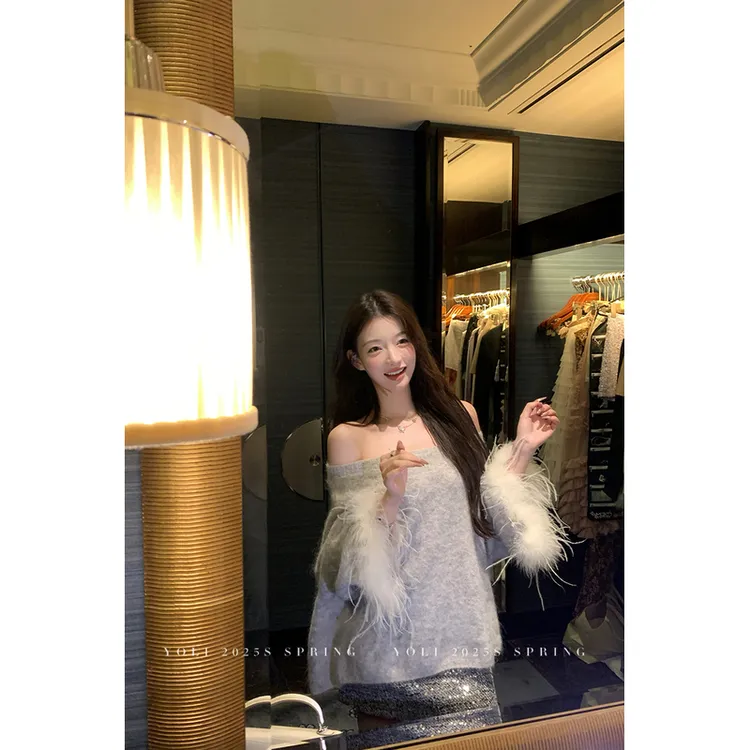 YOLI 张宥利 “小富婆”氛围毛衣
