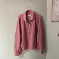 温绒纯色套头翻领卫衣NO退换