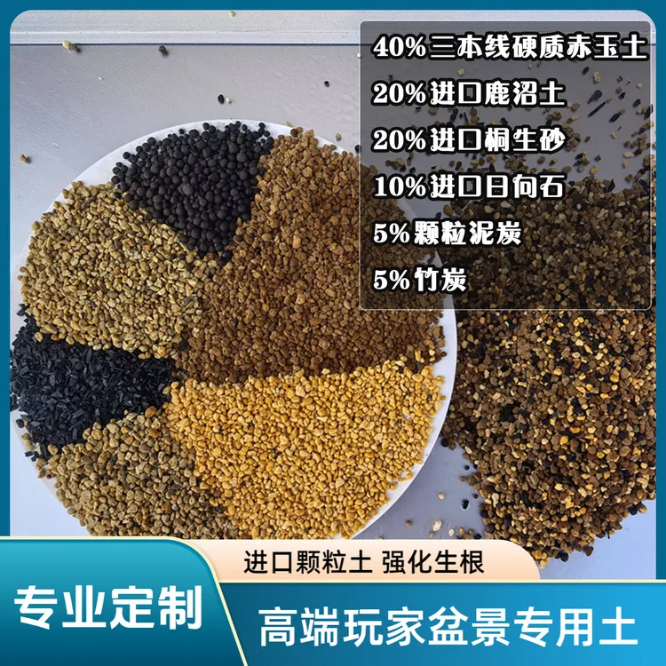 盆景专用土生桩老桩杂木小叶簕竹金弹子专用土松柏种植赤玉土