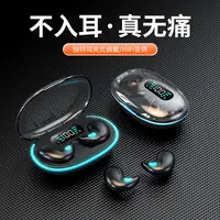 X55迷你超薄贴耳睡眠隐形高音质无线创意双耳蓝牙耳机