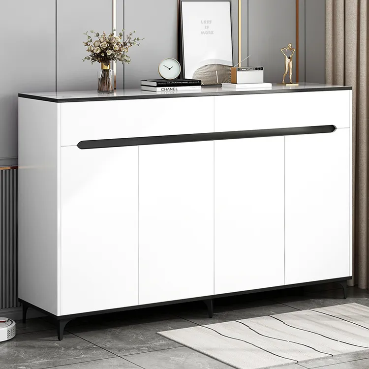 轻奢鞋柜家用门口大容量新款入户一体靠墙玄关柜收纳柜阳台储物柜