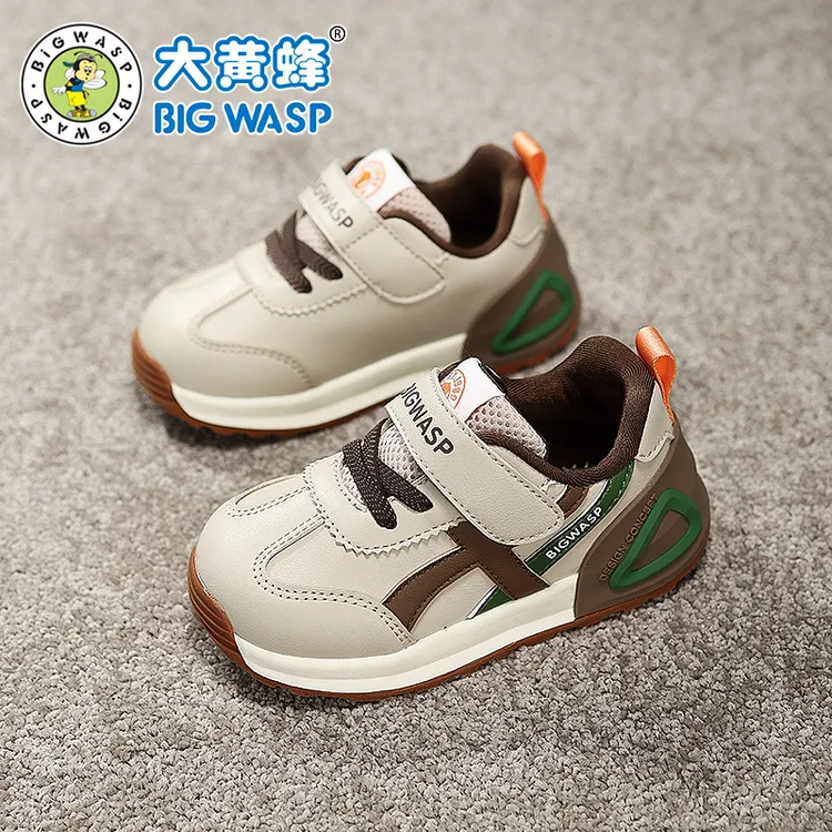 大黄蜂春秋季新款男宝宝鞋子学步鞋儿童鞋运动小童软底防滑机能鞋