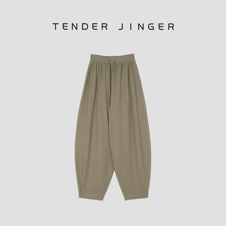 Tender Jinger抽绳宽松灯笼休闲裤T52HSS30814