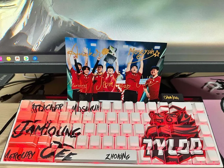 CSGO天禄定制键帽侧刻透光PBT材质热升华工艺适配60 68 74 75等